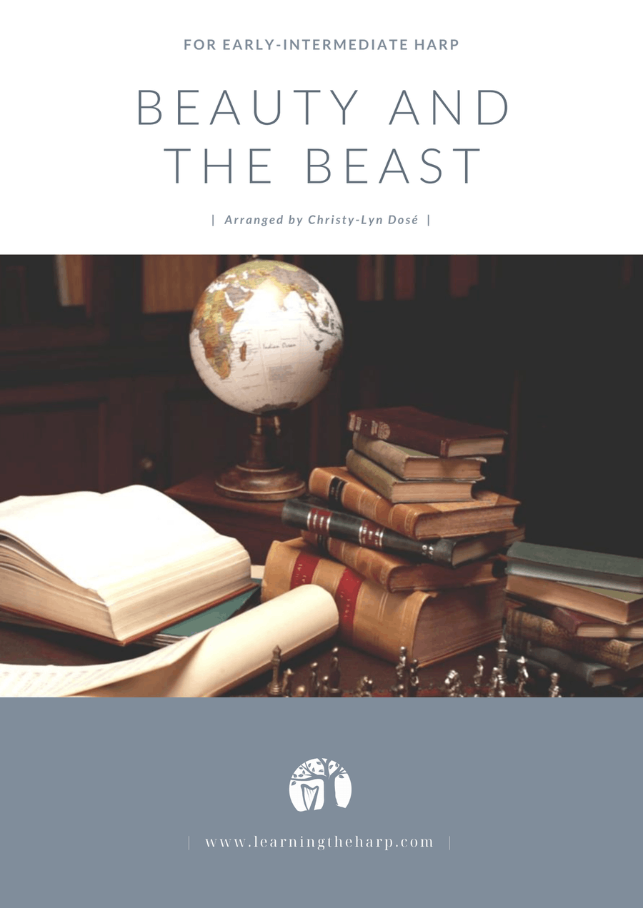 Beauty And The Beast Harp scores gallery preview page 1