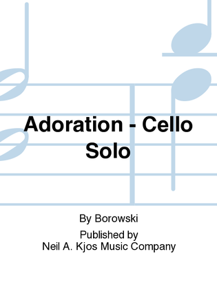 Adoration - Cello Solo