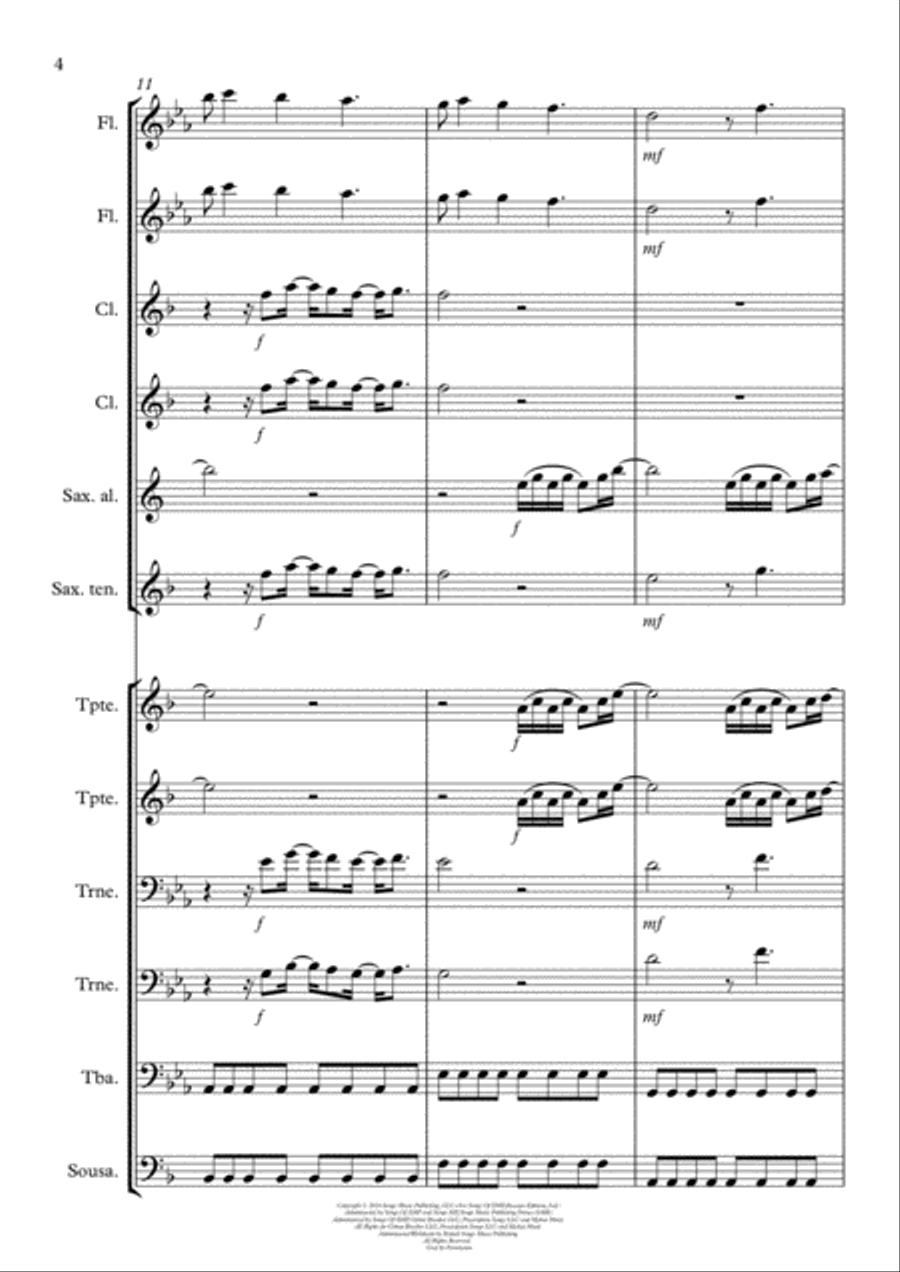 I Feel It Coming Small Ensemble scores gallery preview page 4