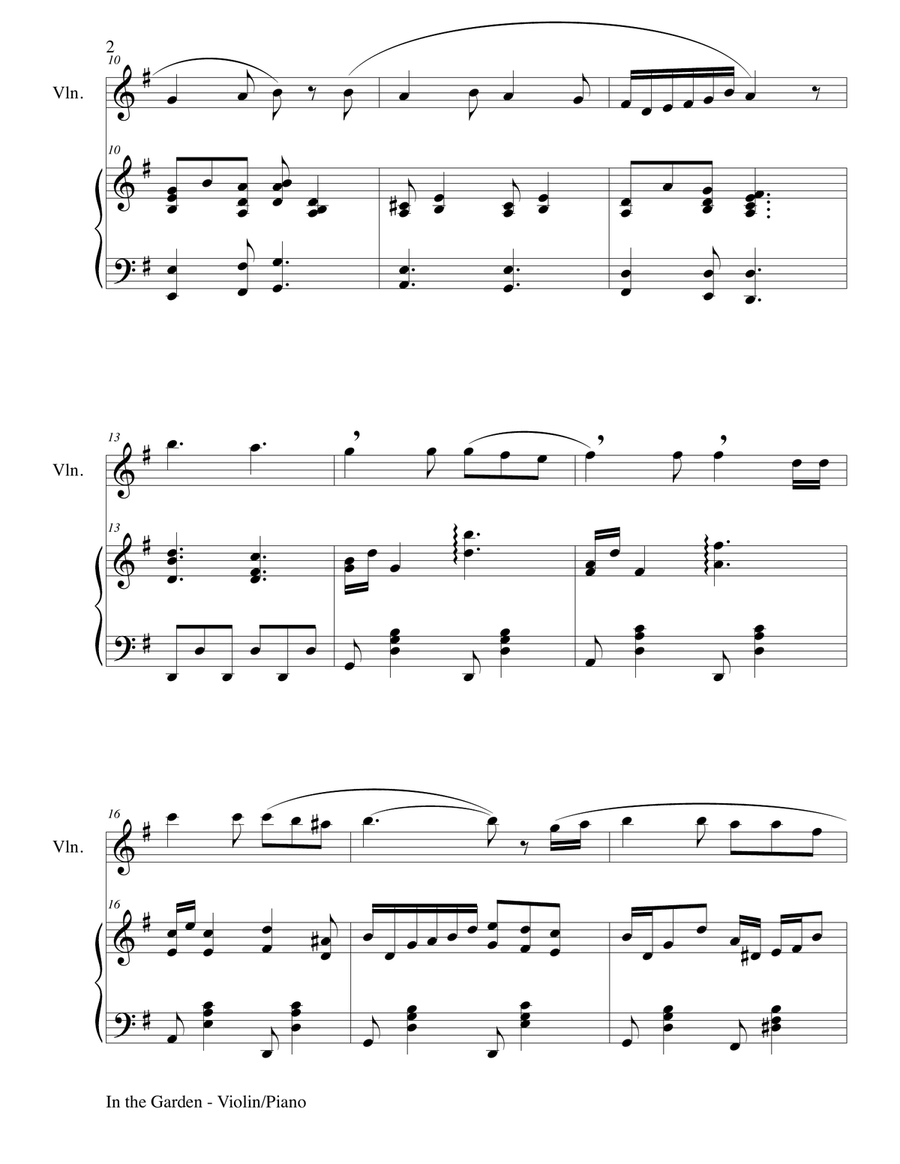 3 INSPIRATIONAL HYMNS, SET II (Duets for Violin & Piano) Violin Solo scores gallery preview page 4
