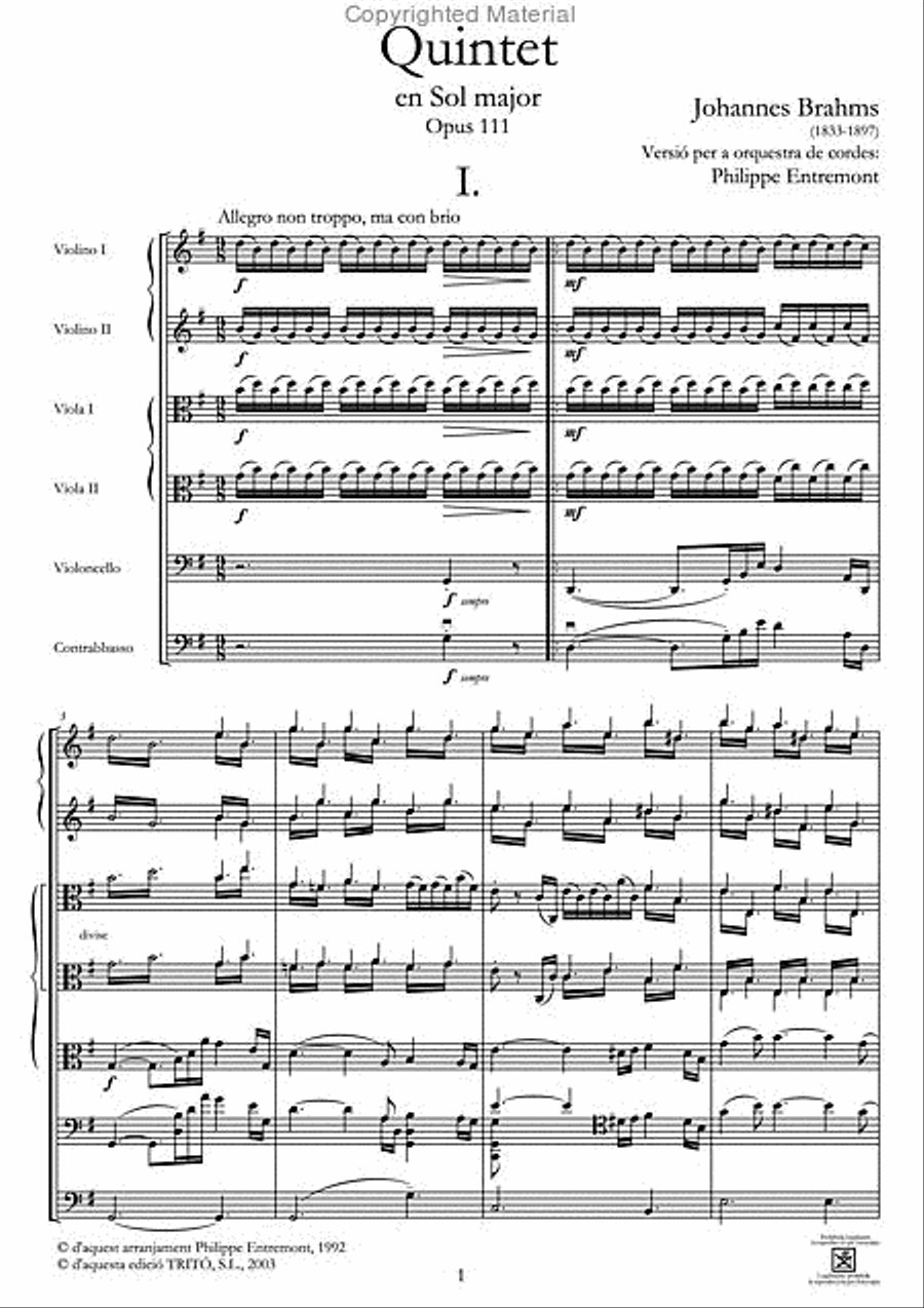Quintet op.111 Score scores gallery preview page 2