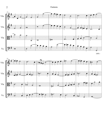 Fantasia in G Major, Z. 742 - String Quartet image number null