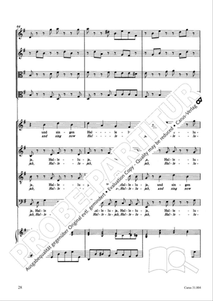 Christ lay in death's cold prison (Christ lag in Todesbanden) 4-Part scores gallery preview page 29