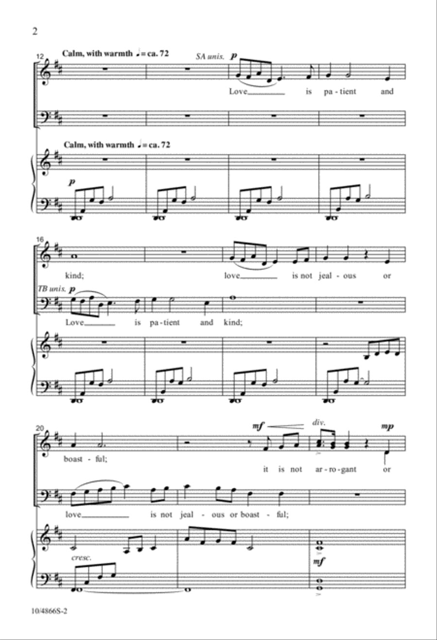 Love Never Ends 4-Part scores gallery preview page 2