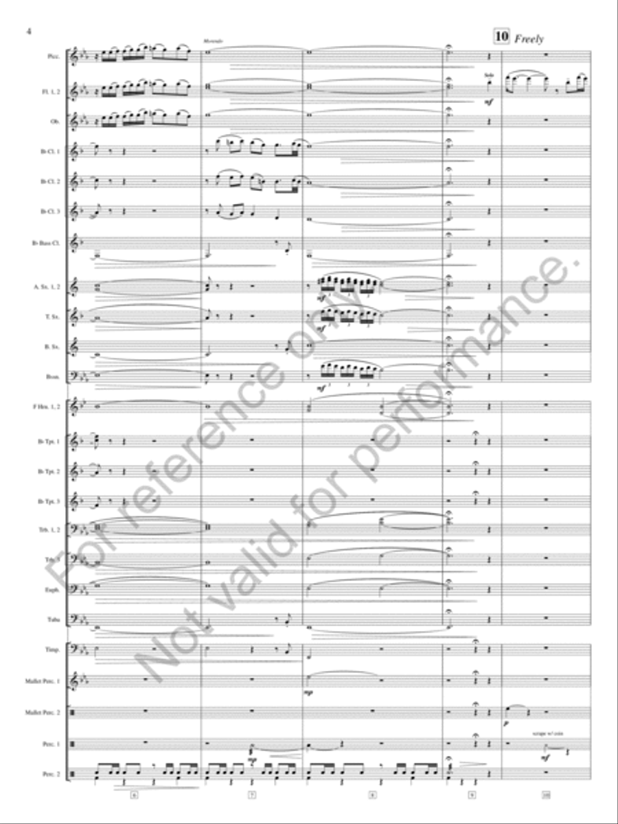 River City Sunset River City Sunset Concert Band scores gallery preview page 5