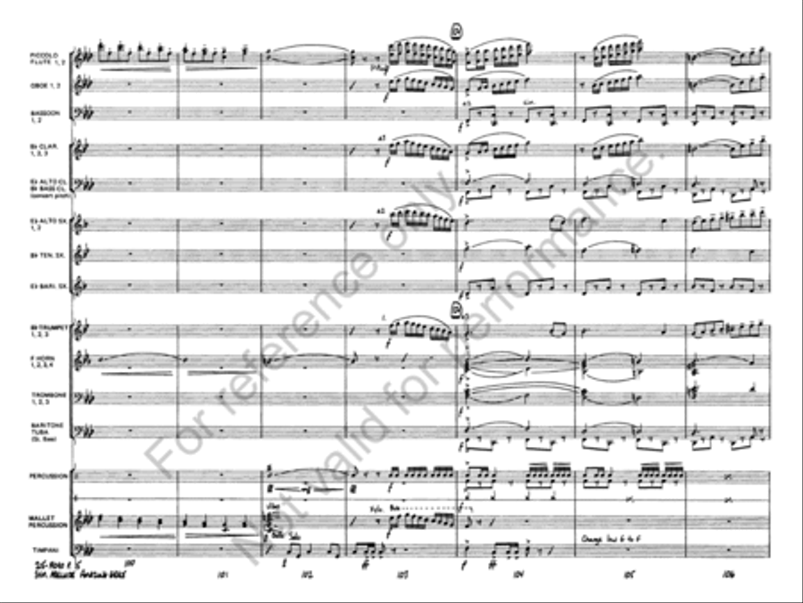 Symphonic Variations on Amazing Grace Concert Band scores gallery preview page 16