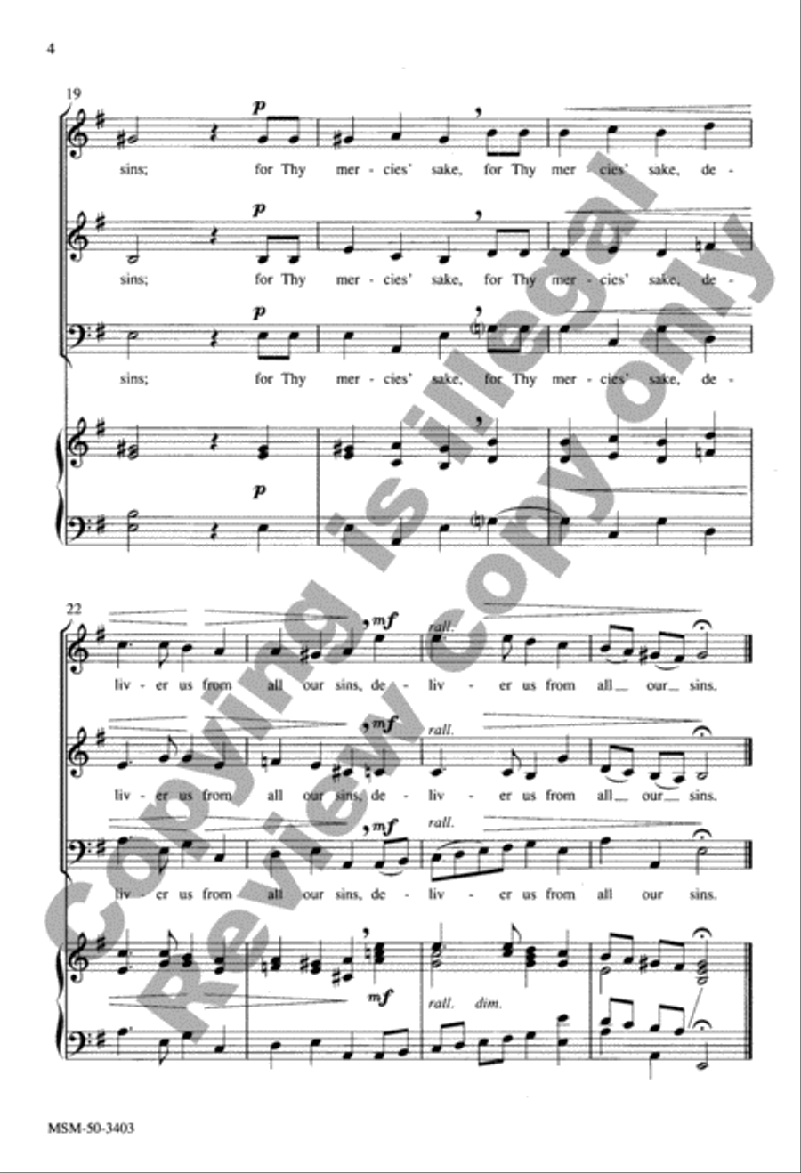 Hide Not Thou Thy Face 3-Part scores gallery preview page 5