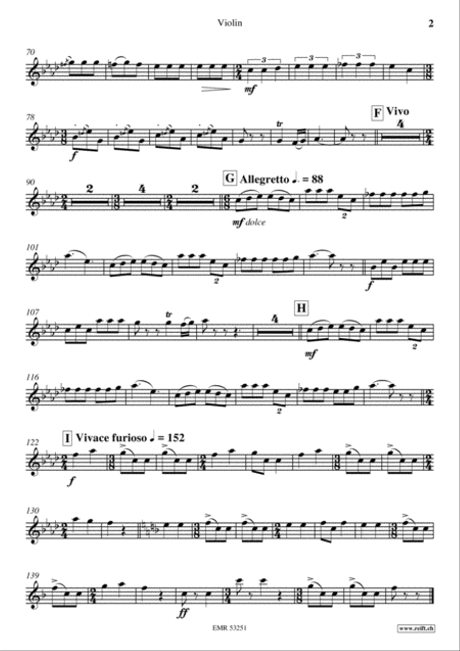 Danza Furiosa Violin Solo scores gallery preview page 3