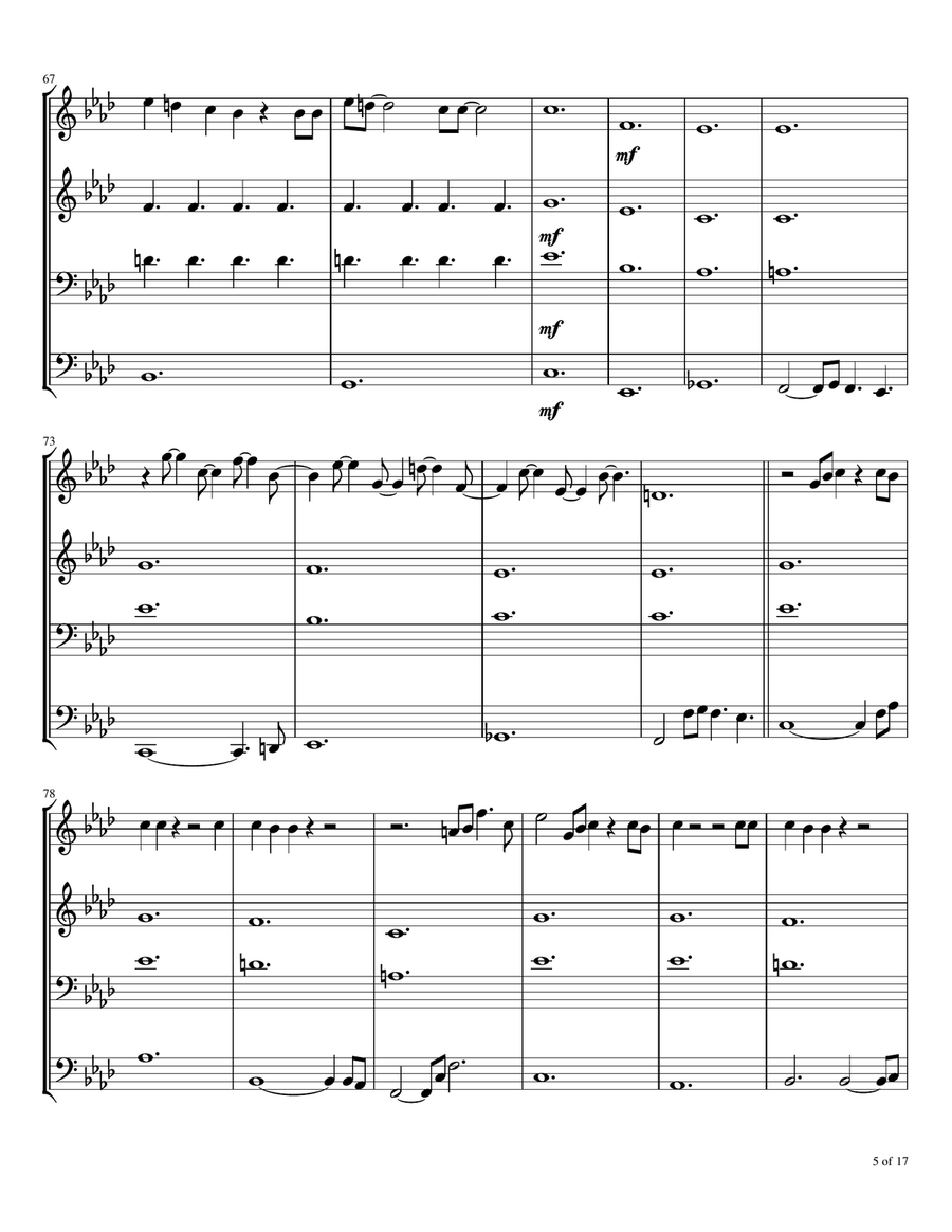 Bottom Of Your Soul Brass Ensemble scores gallery preview page 6