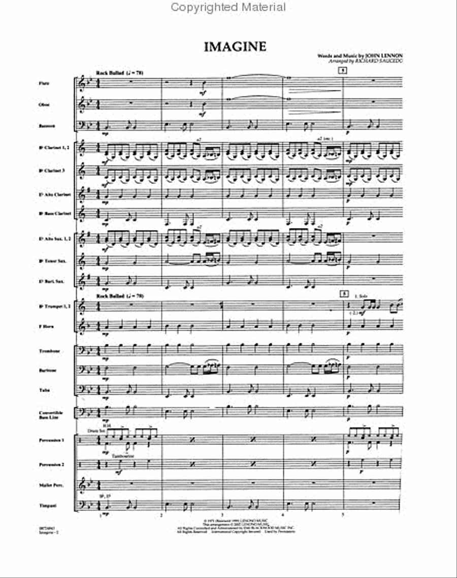 Imagine Concert Band scores gallery preview page 2