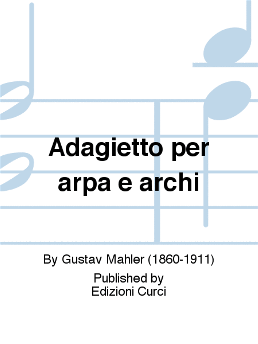 Adagietto per arpa e archi Orchestra scores gallery preview page 1