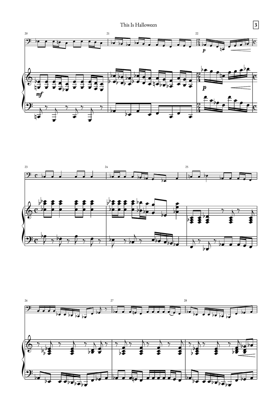 This Is Halloween Tuba scores gallery preview page 3