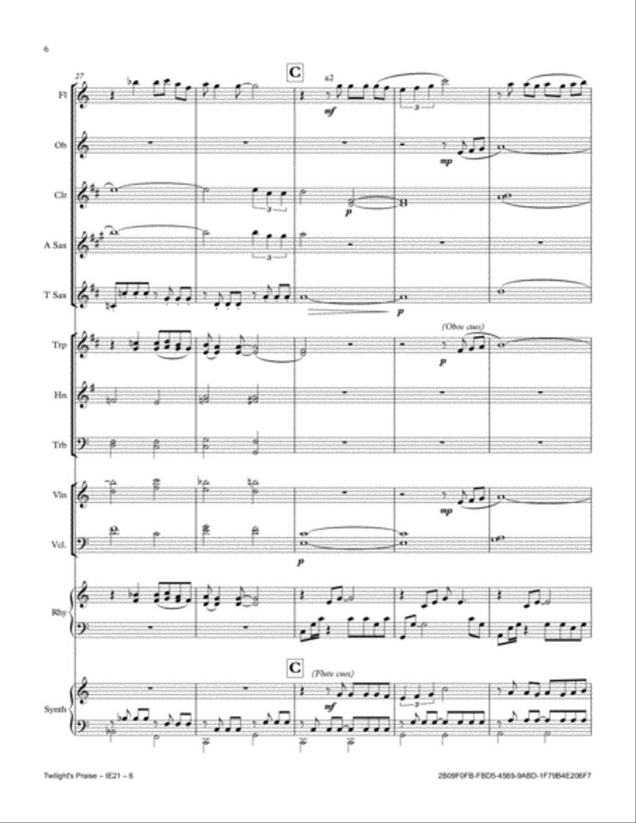 Twilight's Praise Full Orchestra scores gallery preview page 6