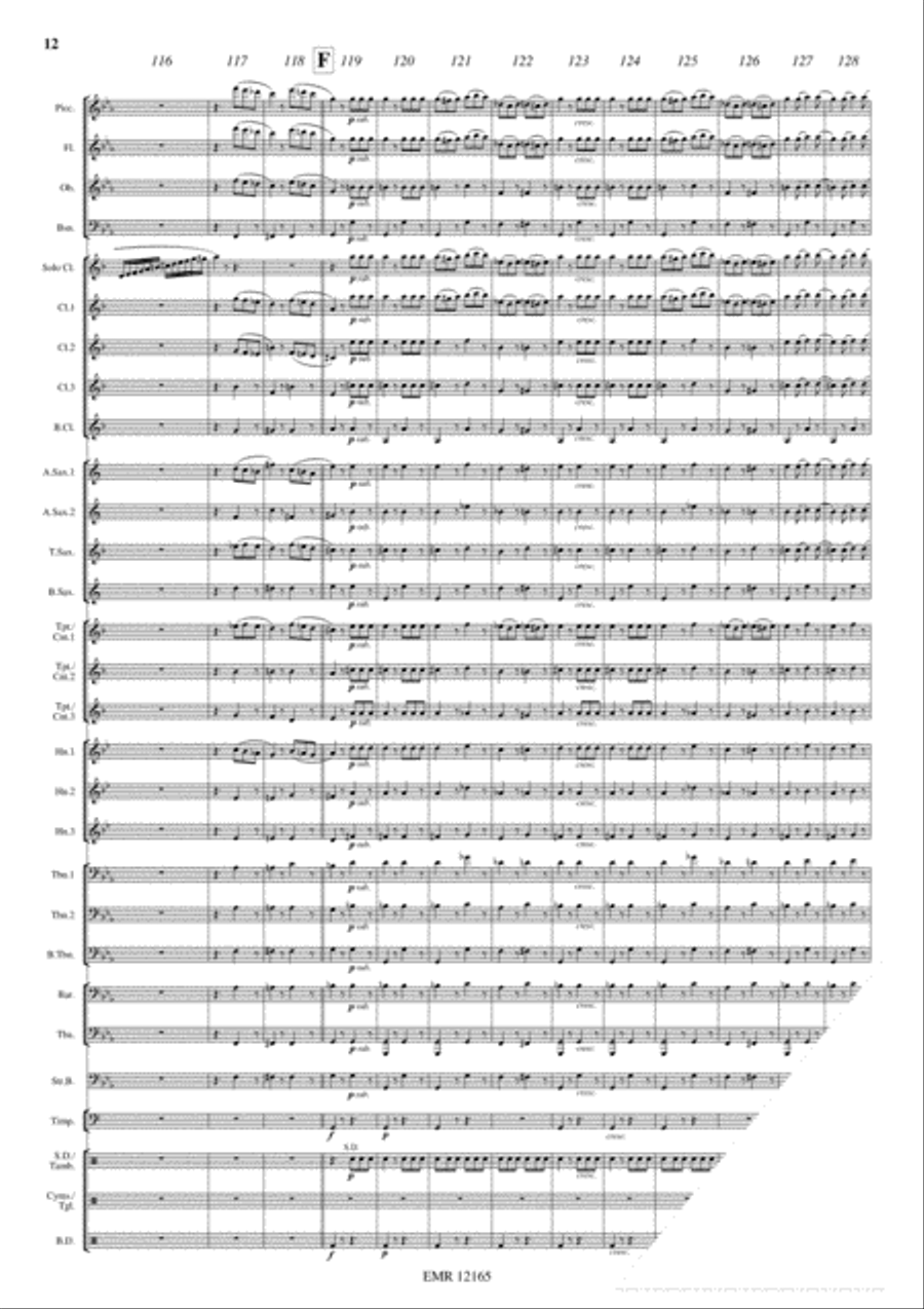 Grande Tarantella Grande Tarantella Concert Band scores gallery preview page 13