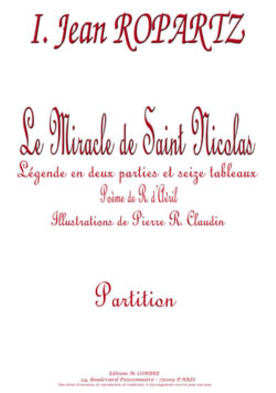 Le Miracle de Saint Nicolas Choir scores gallery preview page 1