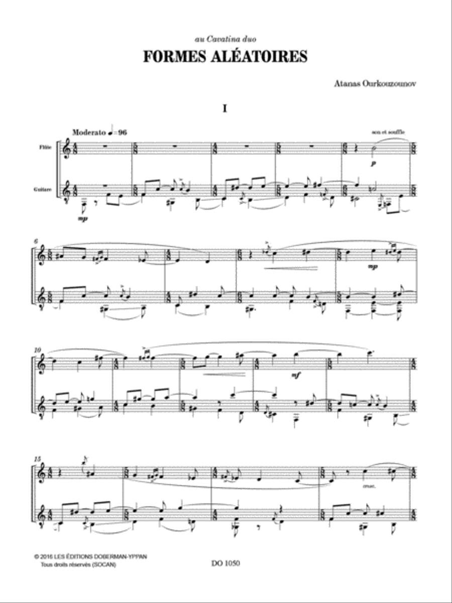 Formes aléatoires Flute scores gallery preview page 2