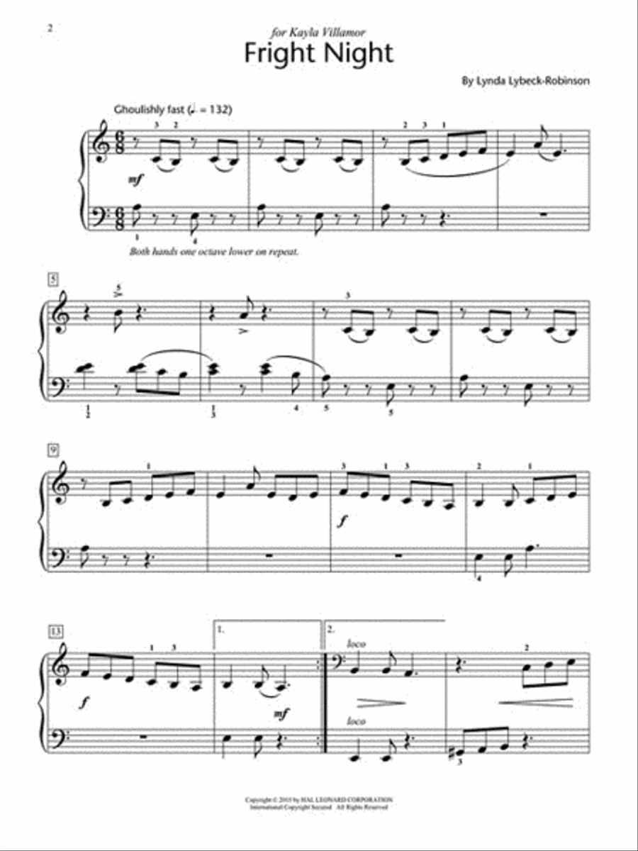 Fright Night Piano Method scores gallery preview page 2