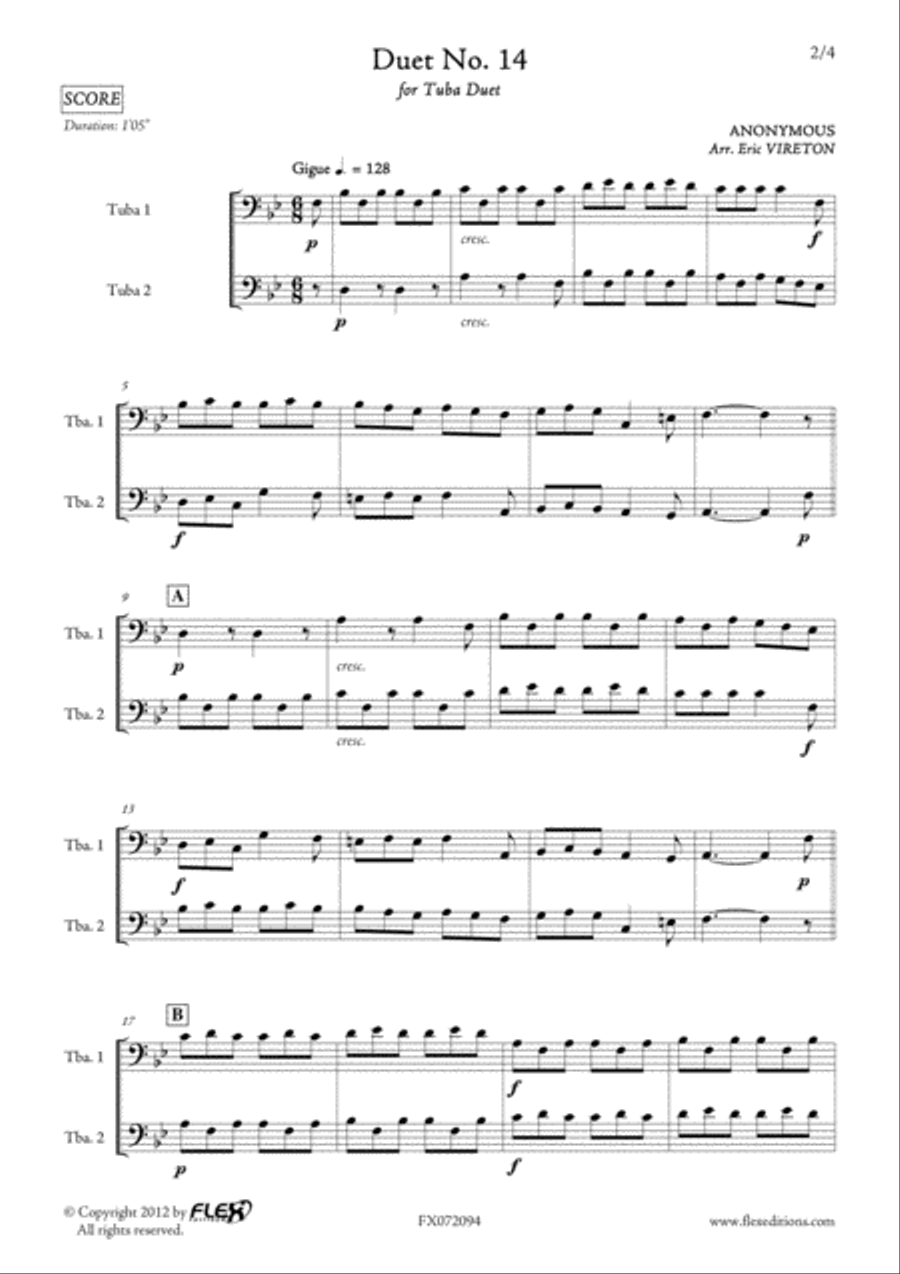Duet No. 14 Brass Duet scores gallery preview page 2