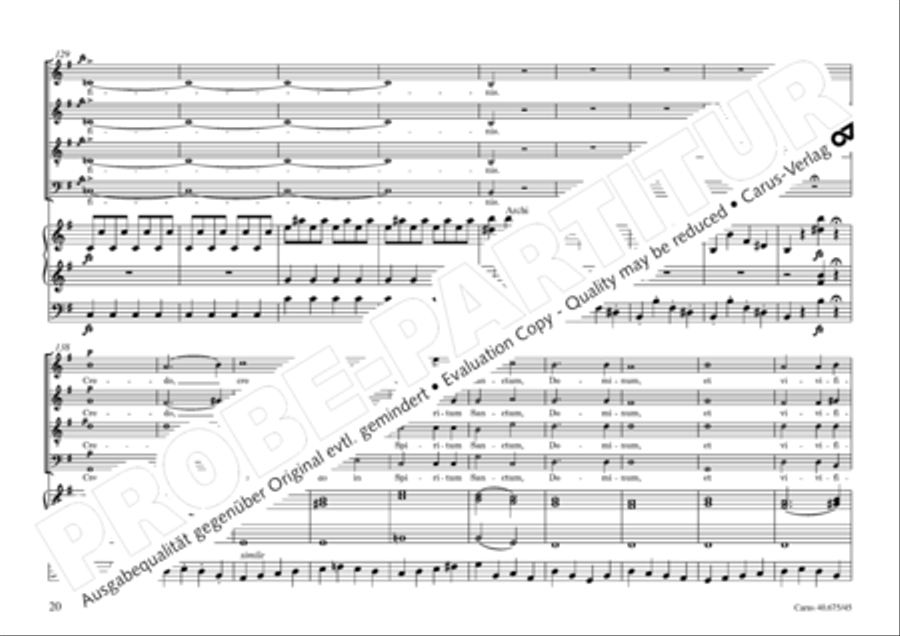 Mass in G Major 4-Part scores gallery preview page 23