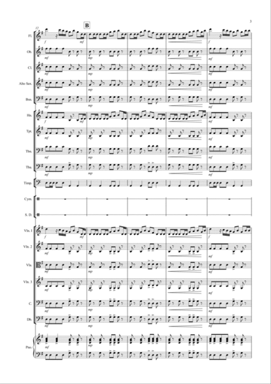 2 Classical Favourites for School Orchestra (volume four) Full Orchestra scores gallery preview page 3