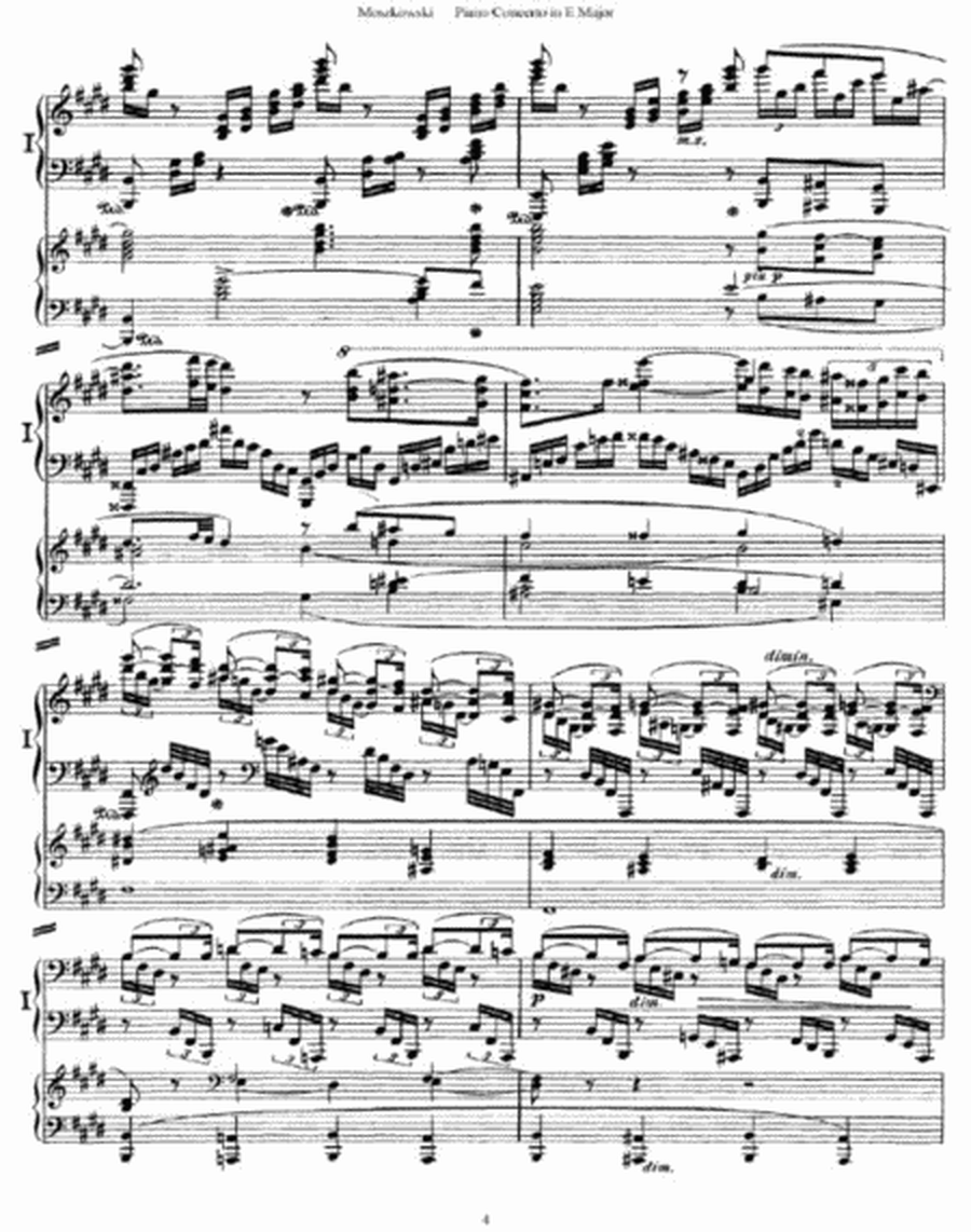 Mortiz Moszkowski - Piano Concerto in E Major