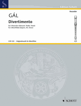 Book cover for Divertimento, Op. 98
