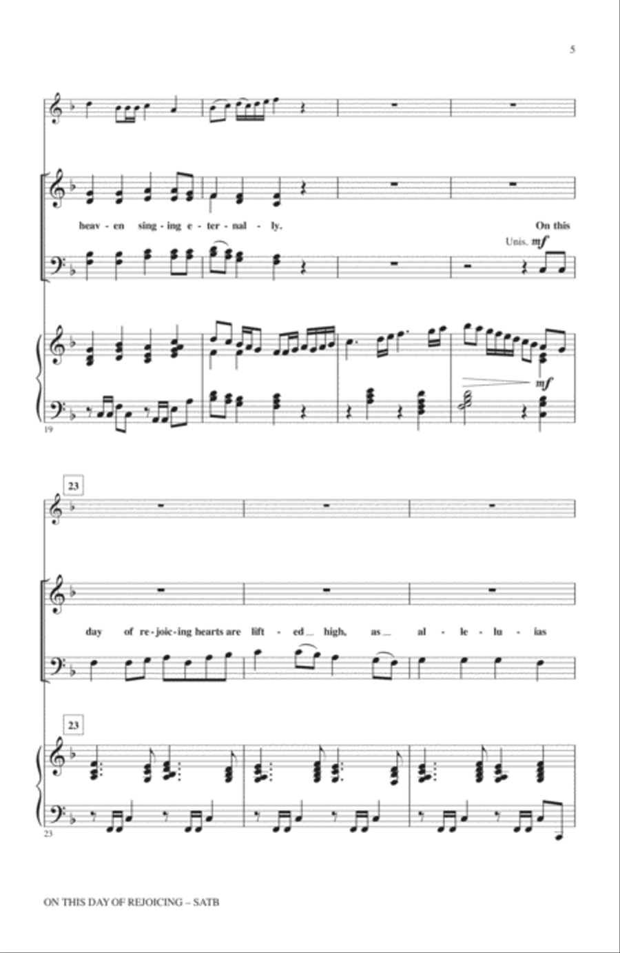 This Day Of Rejoicing 4-Part scores gallery preview page 4