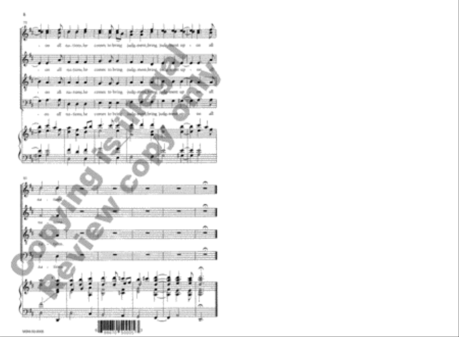 See There, the Lord Comes 4-Part scores gallery preview page 9