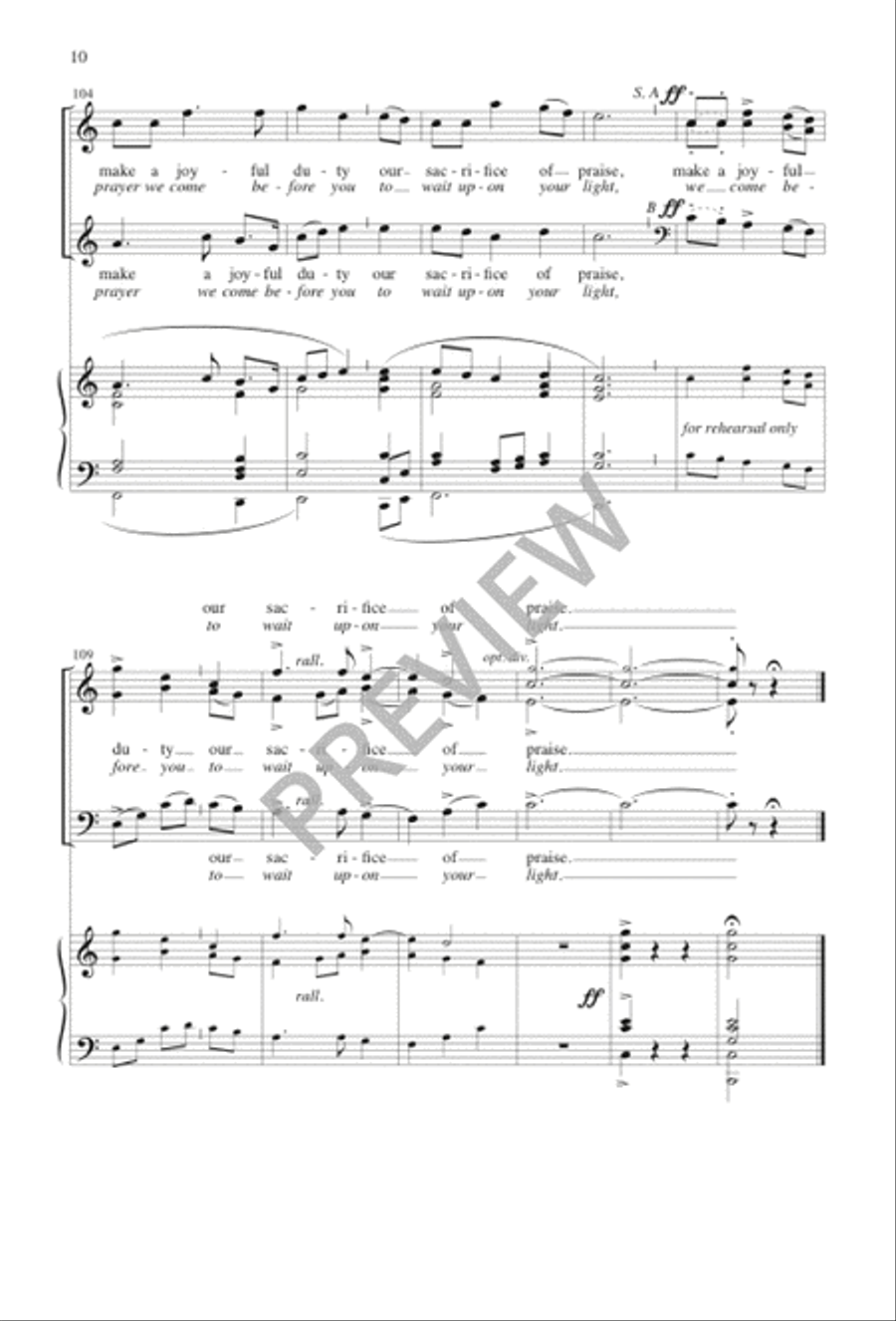 O God beyond All Praising / O Spirit All-Embracing O God beyond All Praising / O Spirit All-Embracing 3-Part scores gallery preview page 11