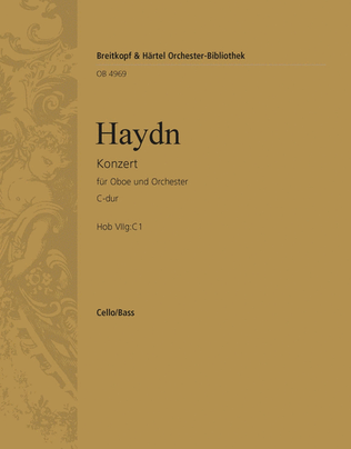 Book cover for Oboe Concerto in C major Hob VIIg:C1