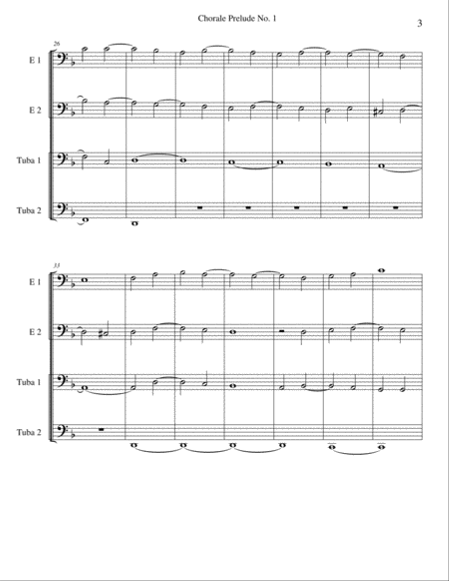 Chorale Prelude No. 1 Chorale Prelude No. 1 Brass Ensemble scores gallery preview page 3