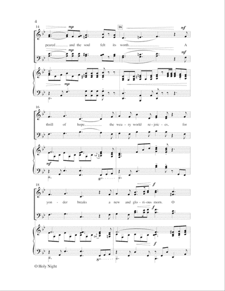 O Holy Night O Holy Night Handbell Choir scores gallery preview page 4