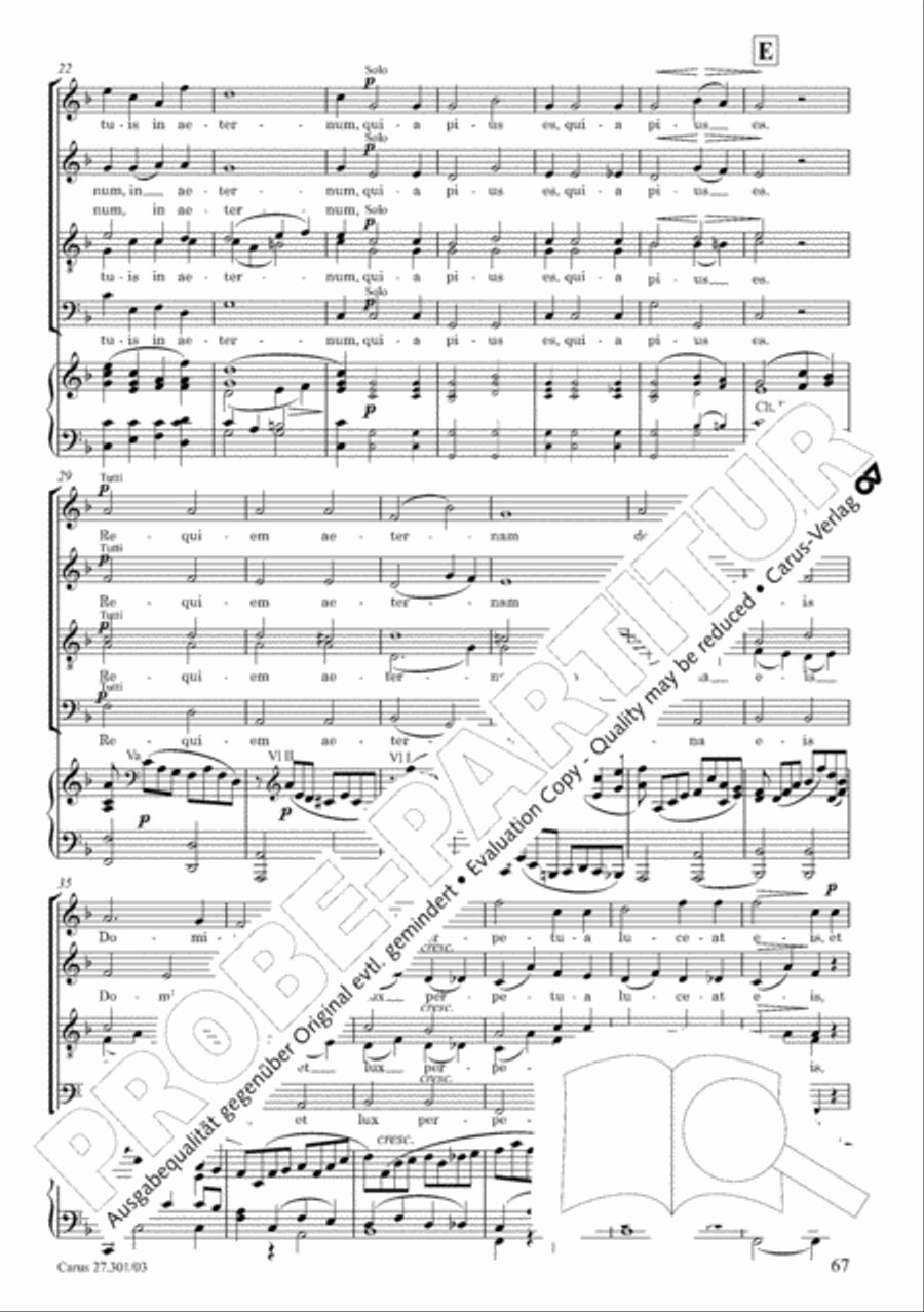 Requiem in F minor Requiem in F minor 4-Part scores gallery preview page 72