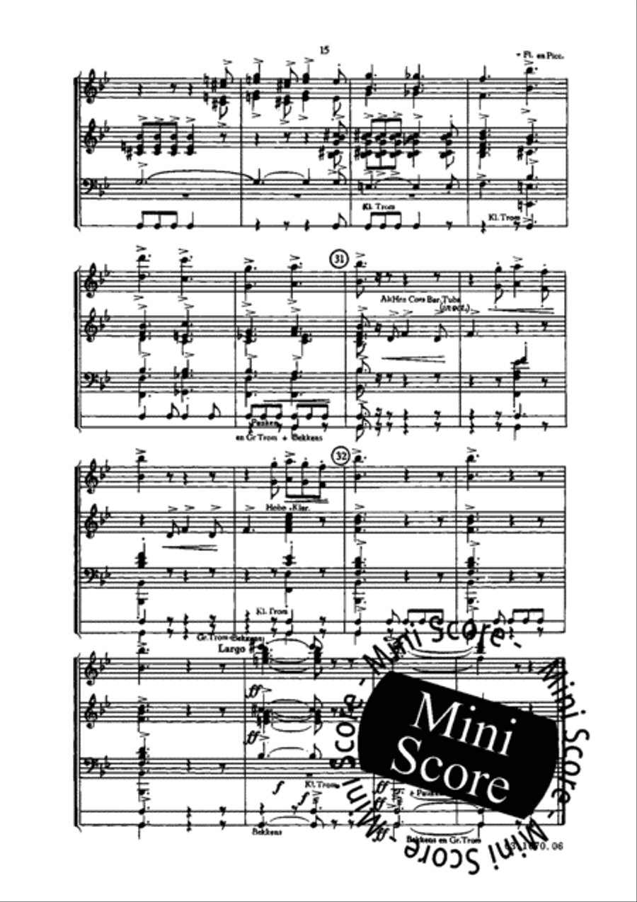 Musica Seria Fanfare Band scores gallery preview page 18