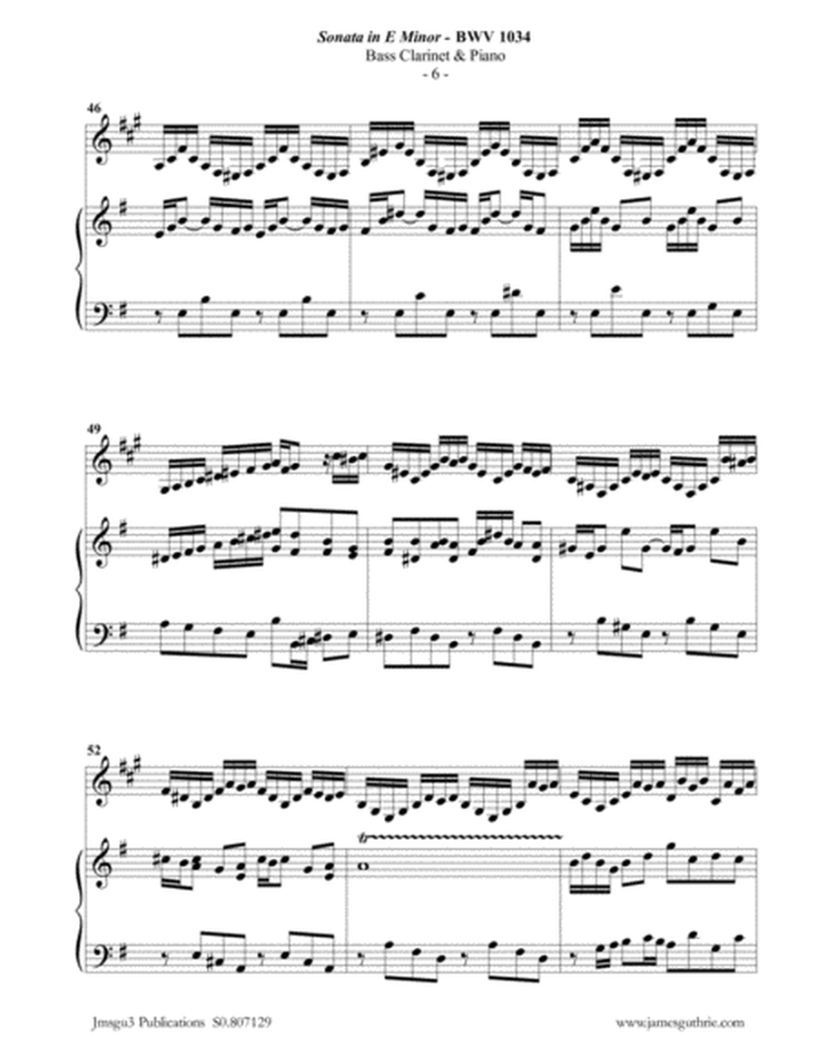 BACH: Sonata BWV 1034 for Bass Clarinet & Piano image number null