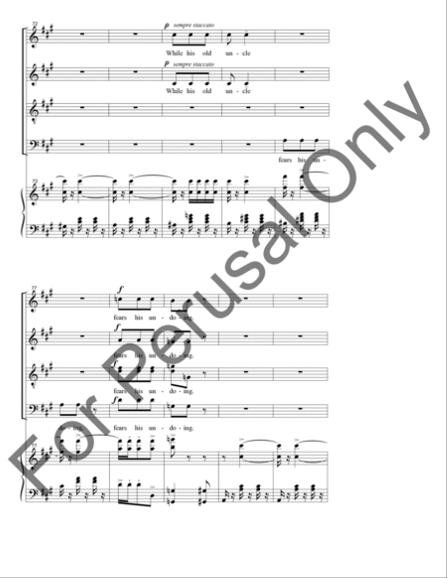 Chorus of the Servants Chorus of the Servants 4-Part scores gallery preview page 13