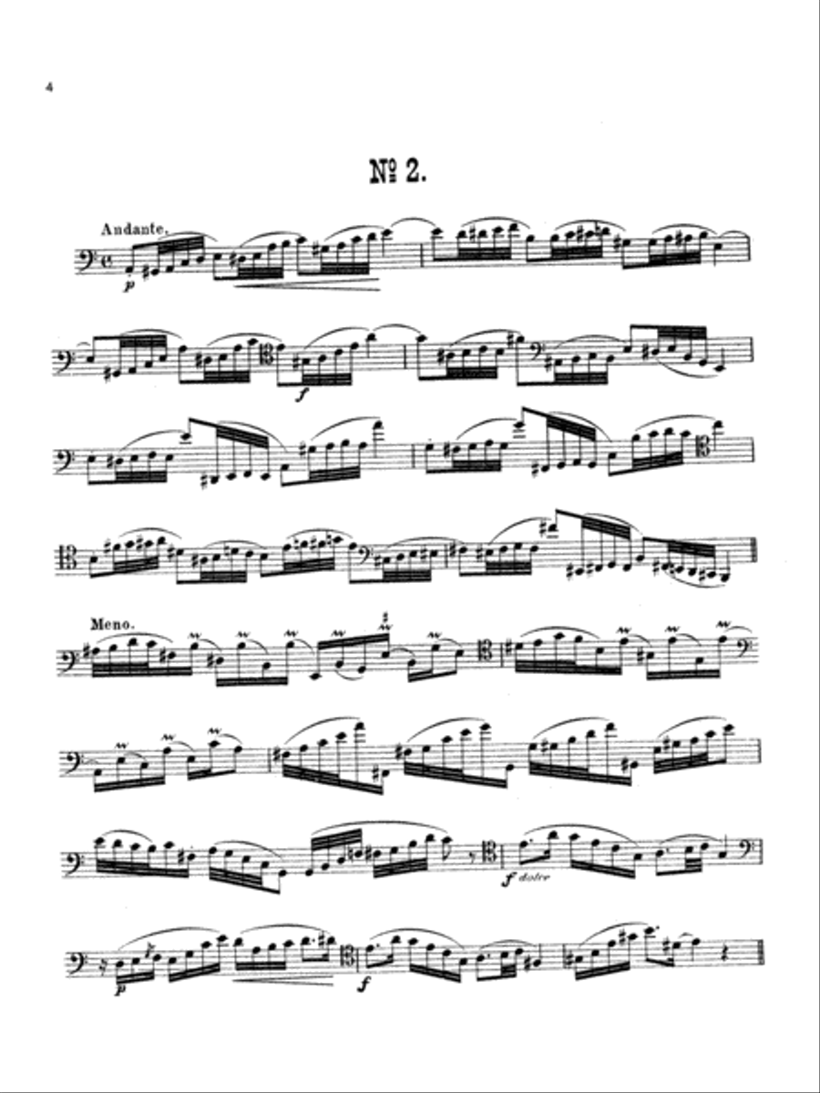 Milde: Fifty Concert Studies, Op. 26 Bassoon Solo scores gallery preview page 1
