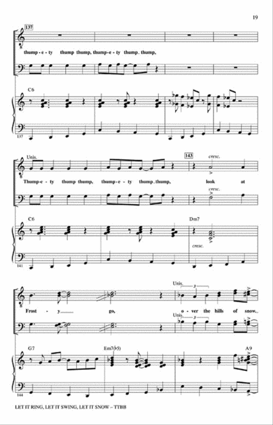 Let It Ring, Let It Swing, Let It Snow TTBB scores gallery preview page 4