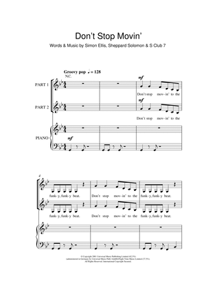 Book cover for Don't Stop Movin' (arr. Rick Hein)