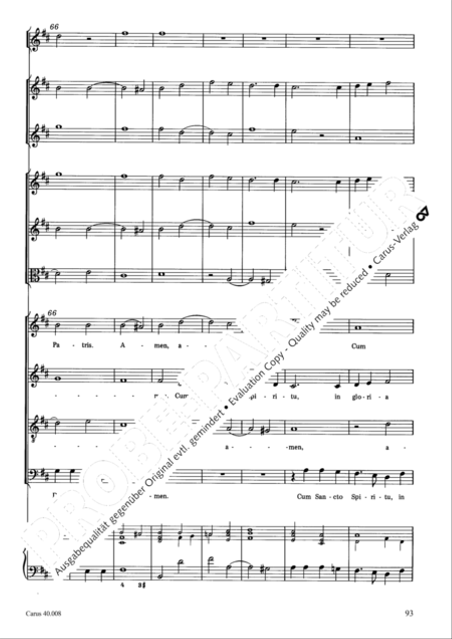 Introduzione e Gloria 4-Part scores gallery preview page 94