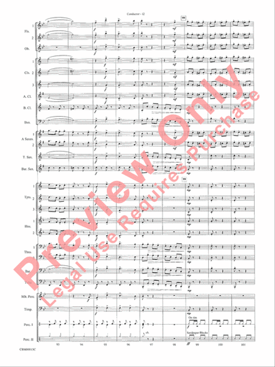 Cartoon Carnival Cartoon Carnival Concert Band scores gallery preview page 15
