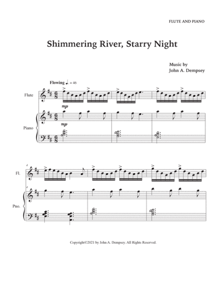 Shimmering River, Starry Night (Flute and Piano) image number null
