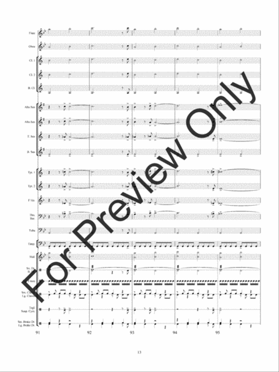 Haunted Mine Concert Band scores gallery preview page 16