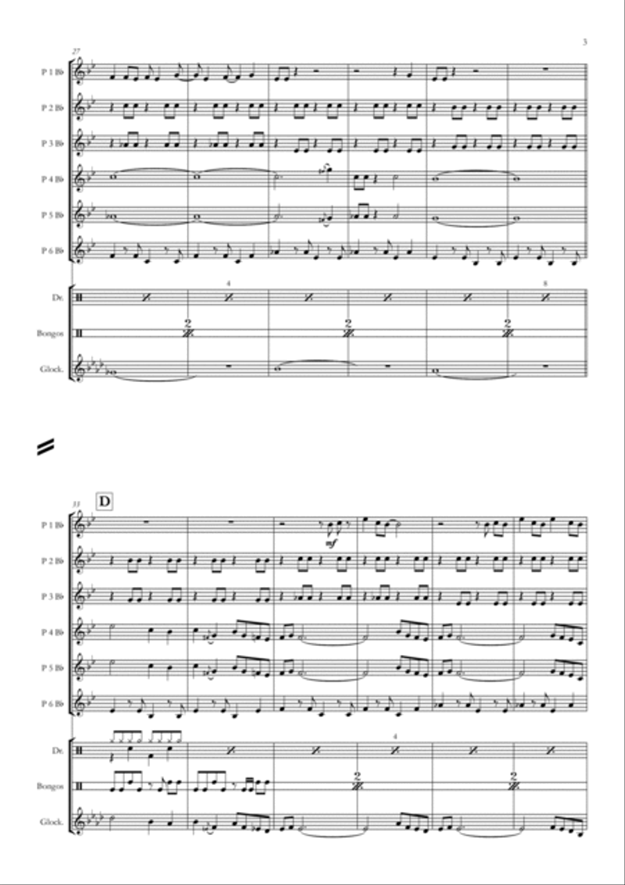 Don't Worry, Be Happy Concert Band scores gallery preview page 3