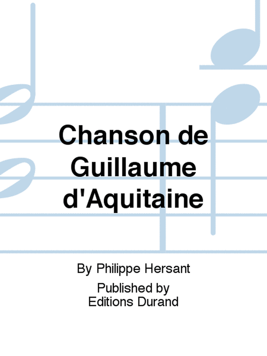 Chanson de Guillaume d'Aquitaine