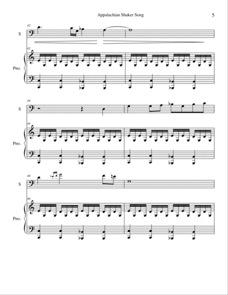 Shaker Tune Variants Shaker Tune Variants Bassoon scores gallery preview page 5