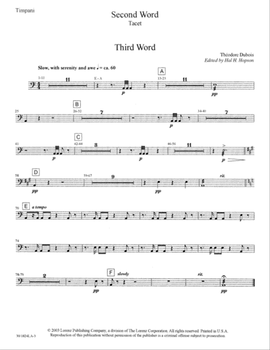 The Seven Last Words of Christ - Timpani Choir scores gallery preview page 4