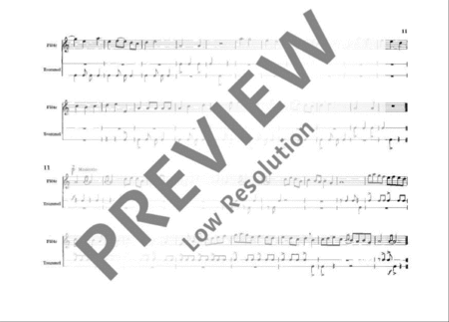 Pieces for Recorder and Drum Recorder scores gallery preview page 12