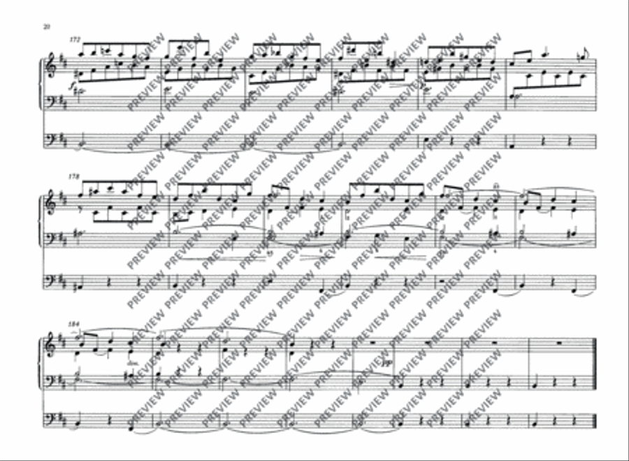 Fanfare, Cantabile and Finale Organ scores gallery preview page 21
