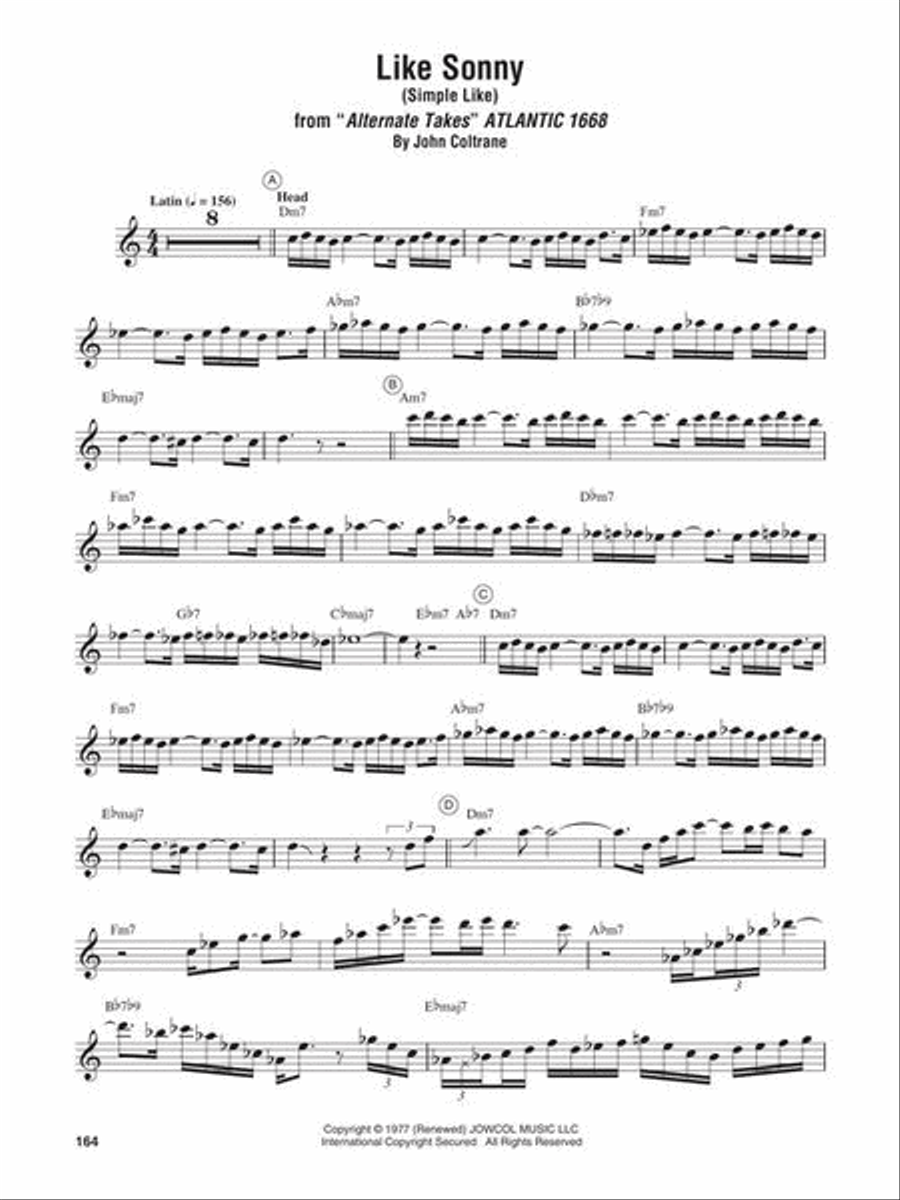 John Coltrane – Omnibook C Instrument scores gallery preview page 7